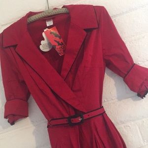 Deadly Dames Pinup Dress w/ Skull Cuffs